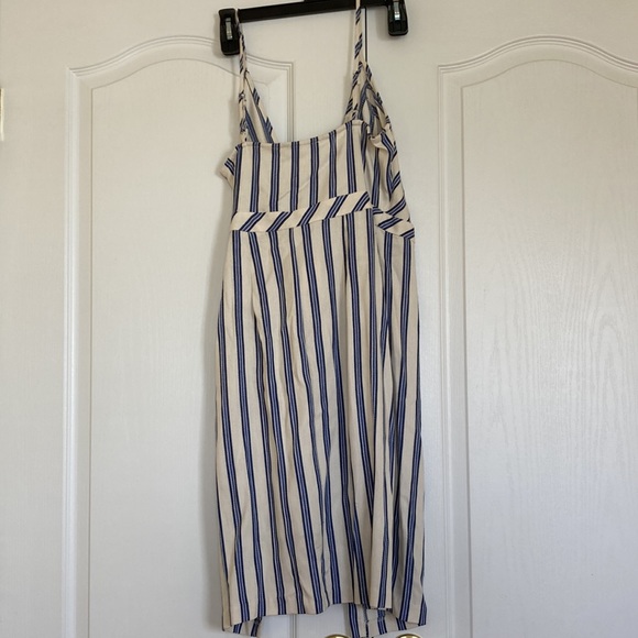 BCBGeneration Blue and White Striped True Wrap Dress in Size XS - Picture 3 of 5